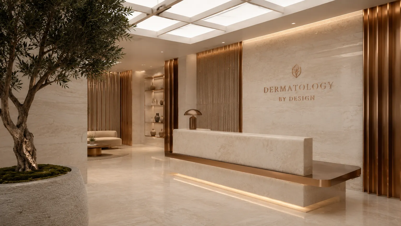 Dermatology clinic interior